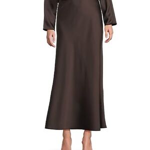 ANTONIO MELANI Dark Brown A-Line Skirt